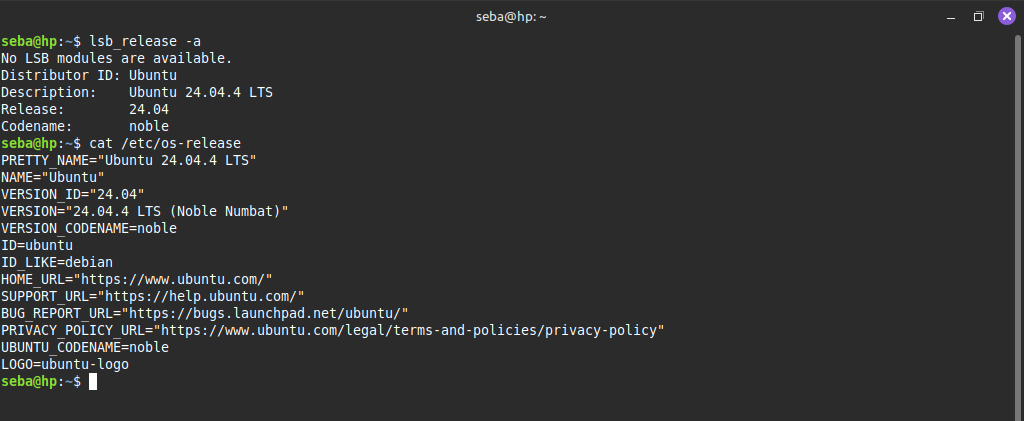 lbs_release -a && cat /etc/os-release lbs_release -a && cat /etc/os-release