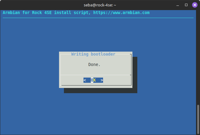 Update the boot loader - step 3